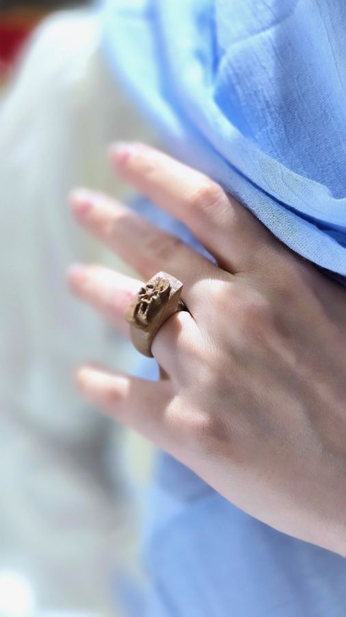 Carved Flower Ring