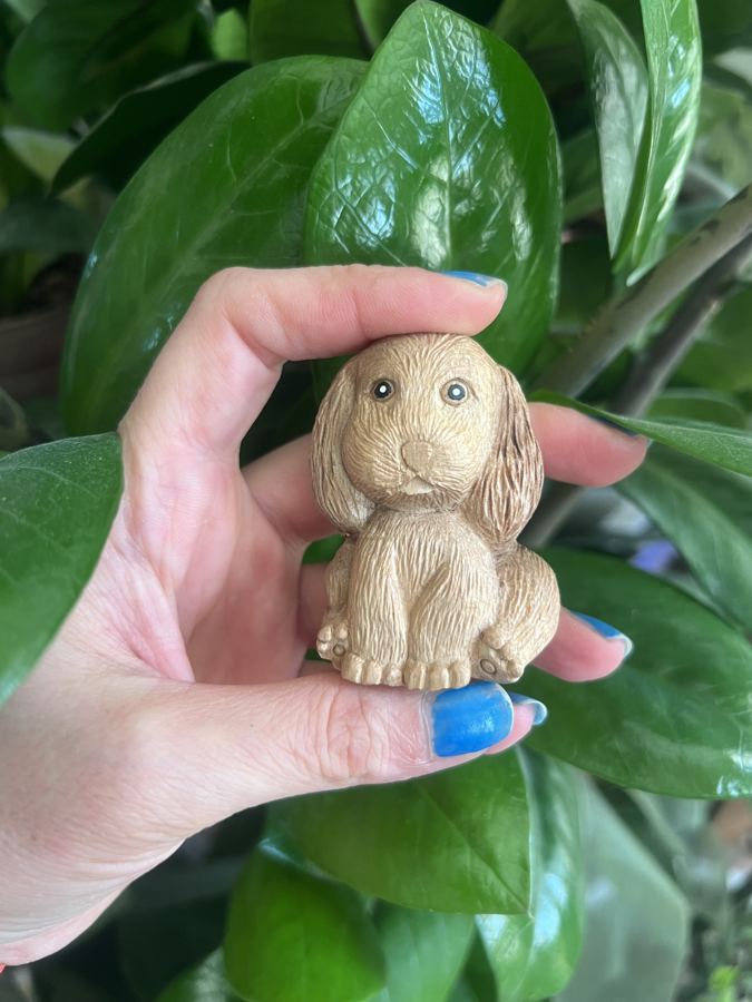 Fluffy Puppy Figurine