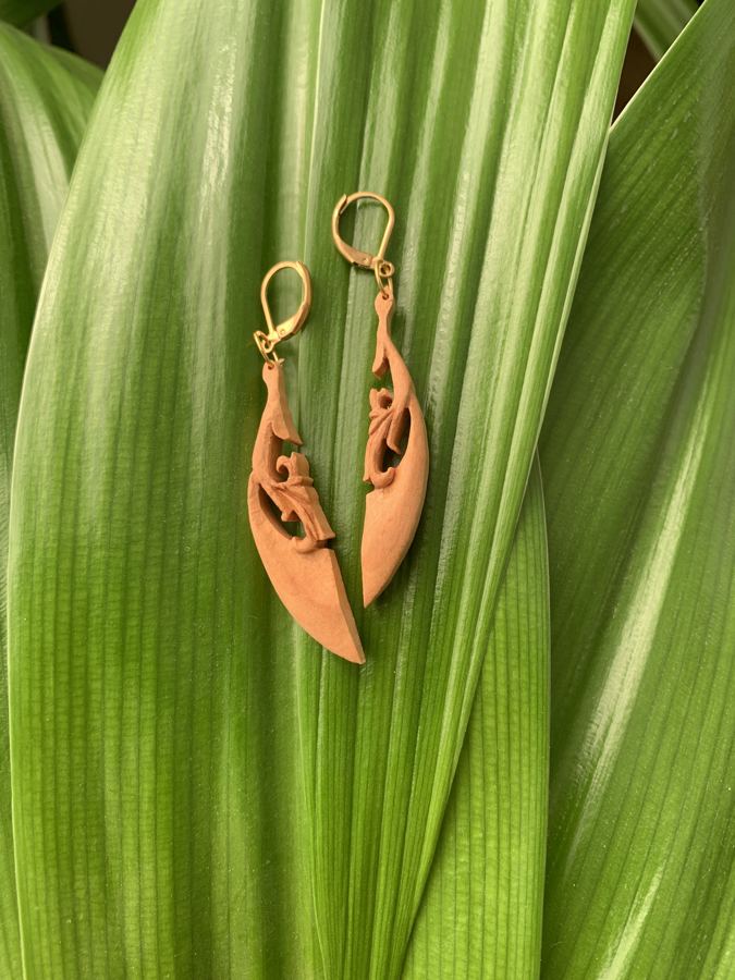 Openwork Drop Earrings